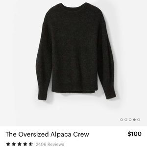 Oversized Alpaca Crew Sweater